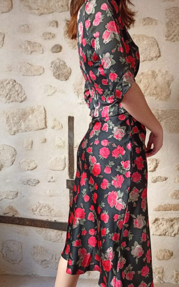 Plein Sud Floral Rose Silk Set