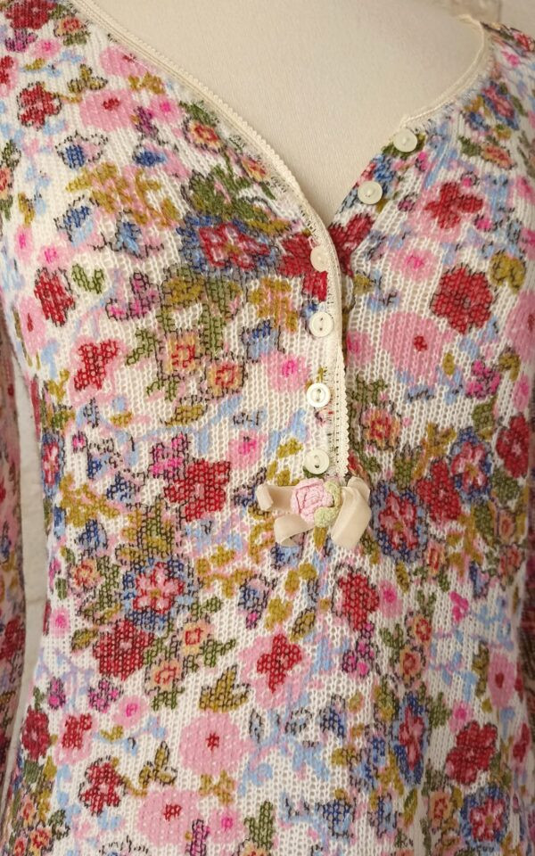 La Perla Knit Floral Boho Dress