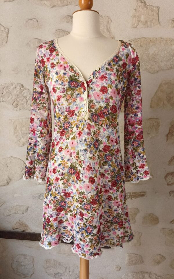 La Perla Knit Floral Boho Dress