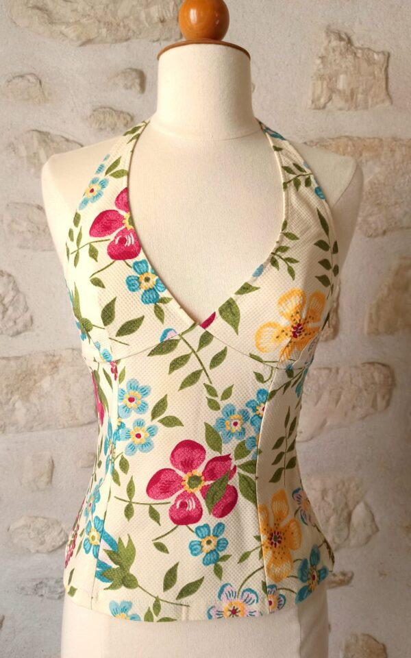 Moschino Floral Halter Top