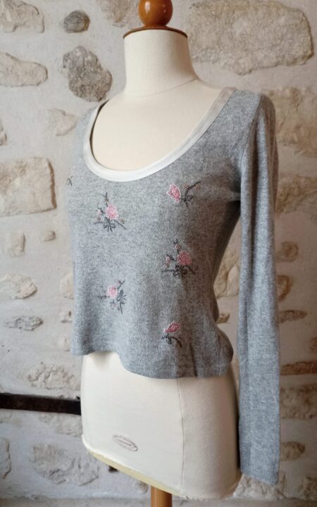 Blumarine Cashmere Embroidered Sweater
