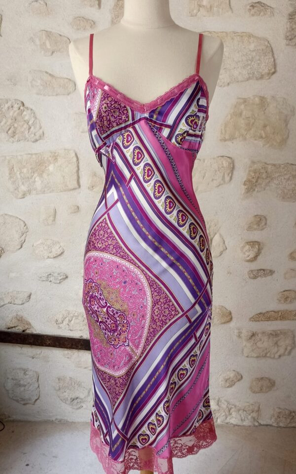 Maje Boho Paisely Print Pink Dress