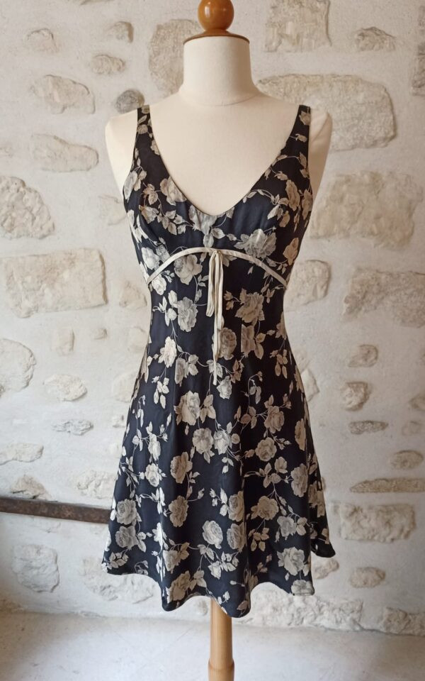 Plein Sud Silk Floral Mini Dress