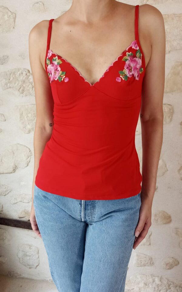 Capucine Puerari Embroidered Floral Camisole