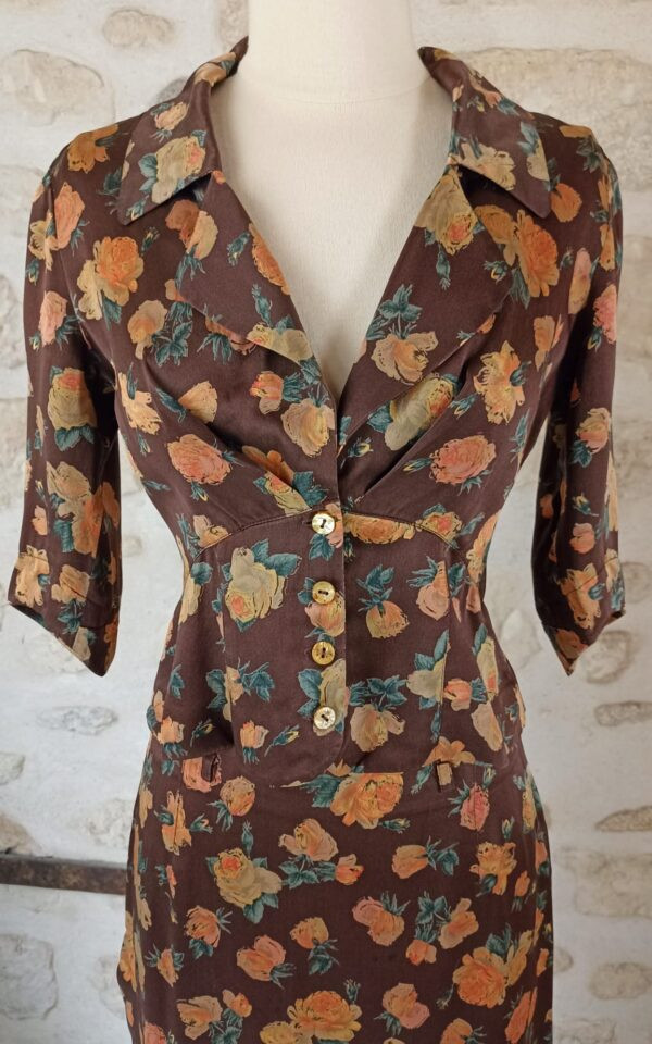 Plein Sud Floral Silk Two Piece Set