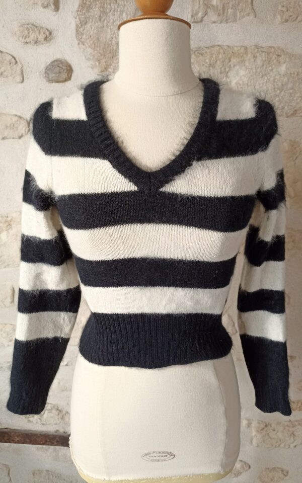 Dolce & Gabbana Angora Crop Knit Sweater
