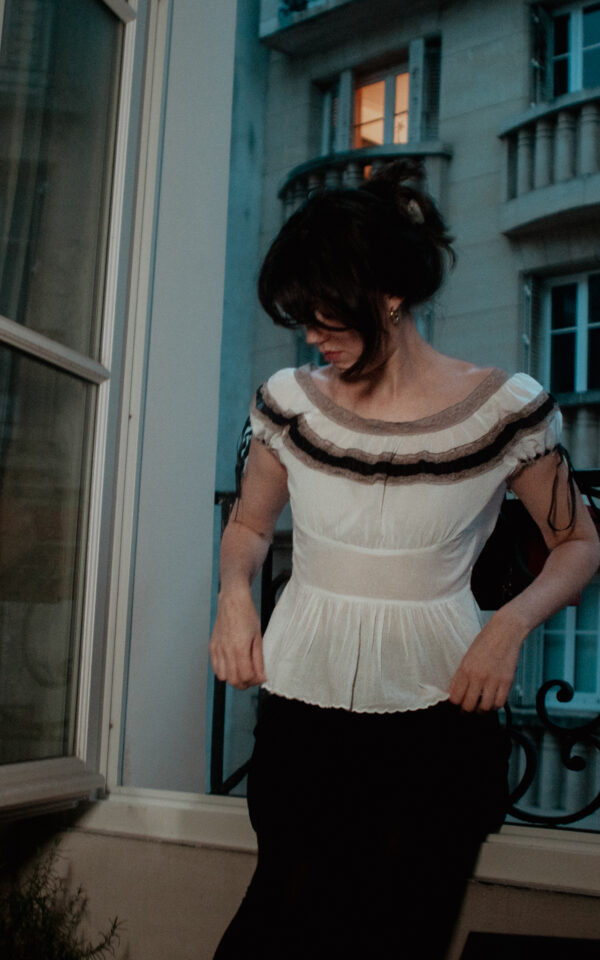 Dolce & Gabbana 2006 Lace Milkmaid Blouse