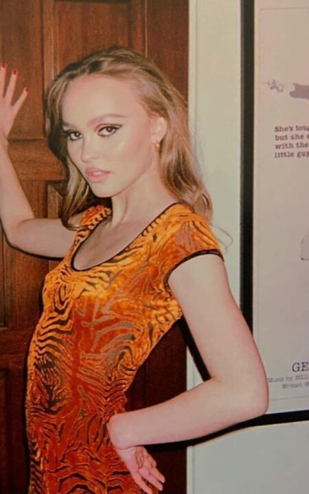 Plein Sud Orange Velvet Tiger Dress