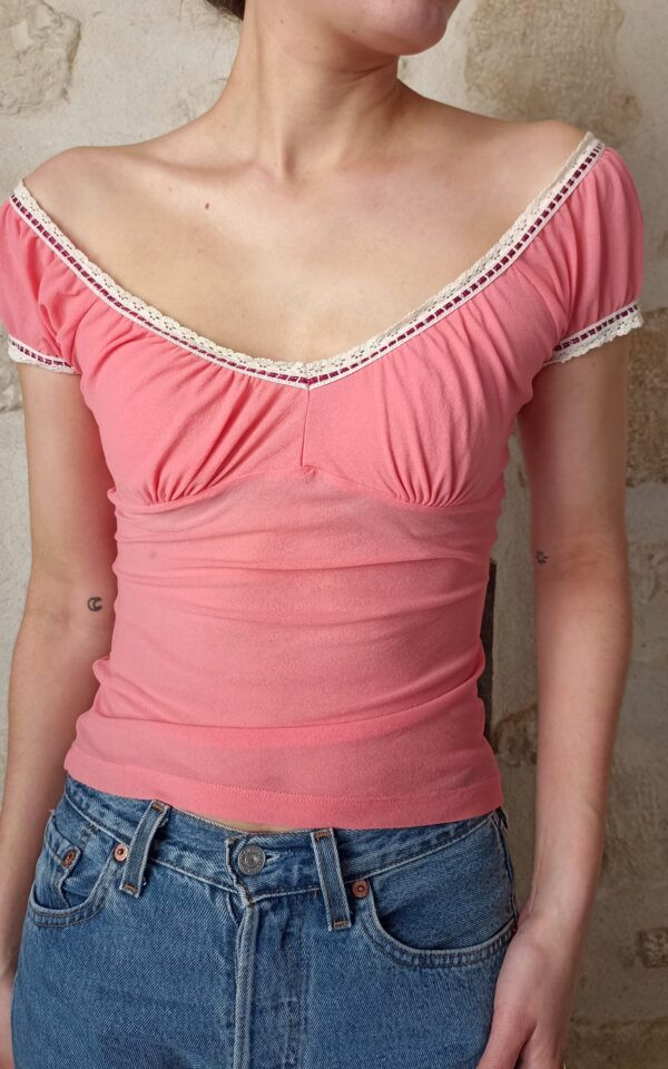Milkmaid Mesh Top
