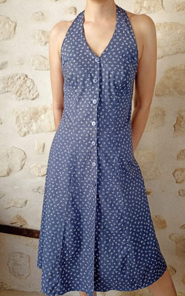 Vintage Laura Ashely Button Down Floral Dress
