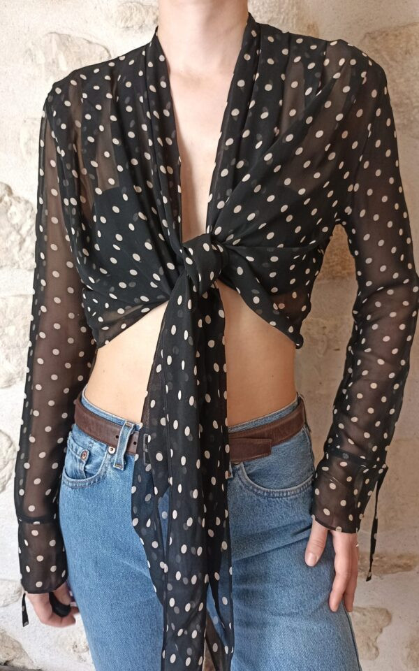 Lolita Lempicka Wrap Silky Blouse