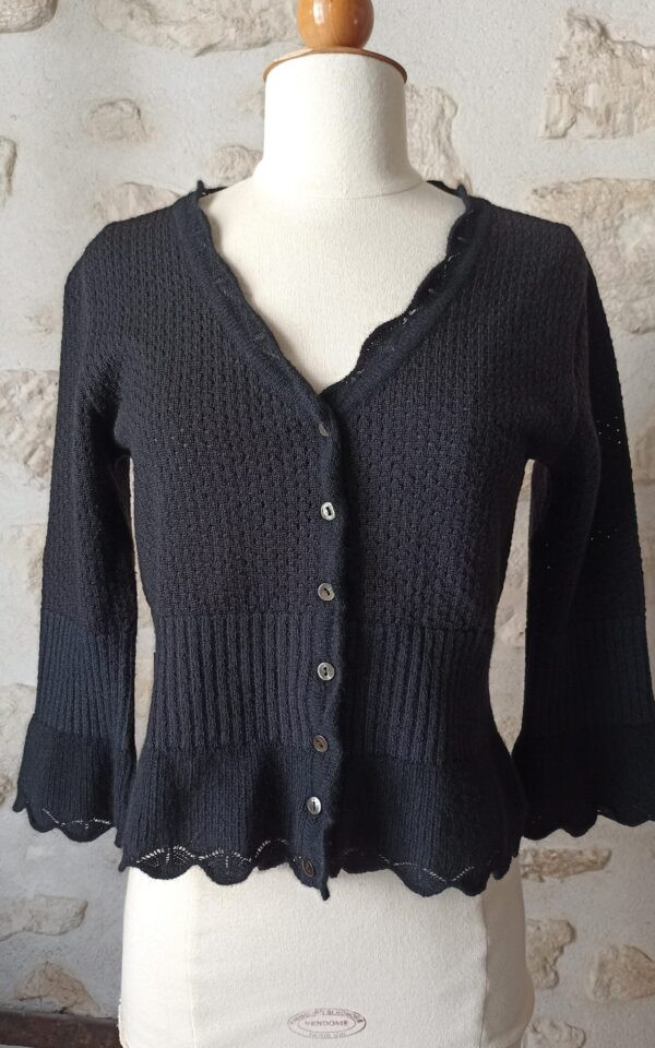 Moschino Pointelle Knitted Cardigan