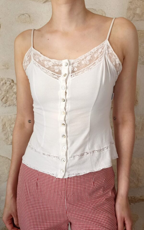 Lace Button-Down Camisole