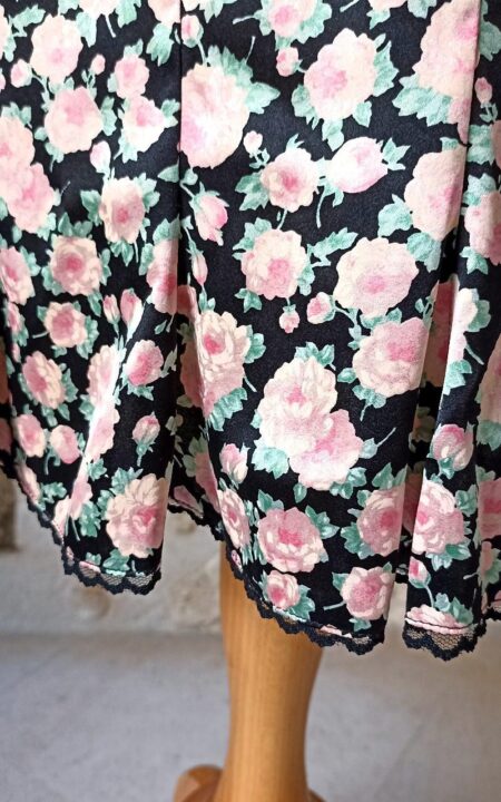 Blumarine Silk Floral Skirt