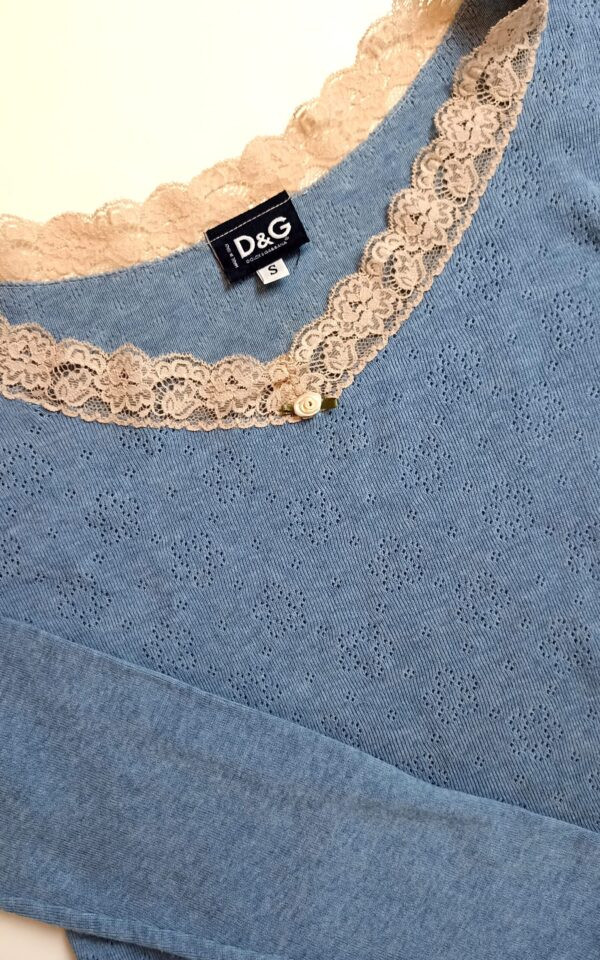 Dolce & Gabbana Pointelle Knit Sweater