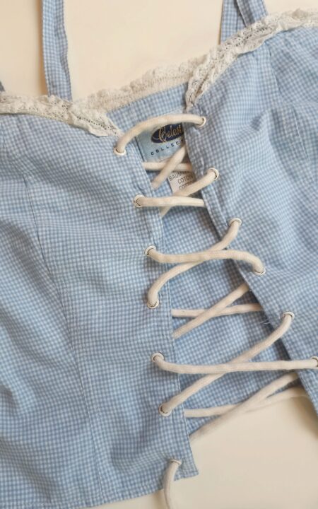 Gingham Corset Bustier