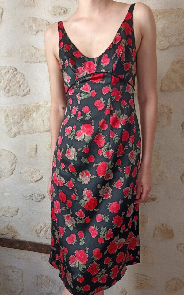 Vintage Plein Sud Silk Floral Dress