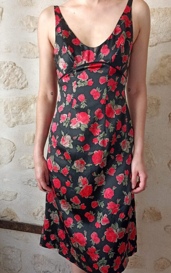Vintage Plein Sud Silk Floral Dress
