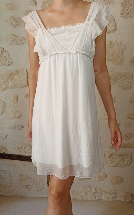 Roman Goddess Silk Dress