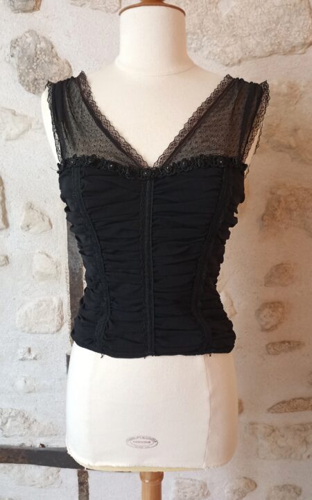 French Mesh Bustier