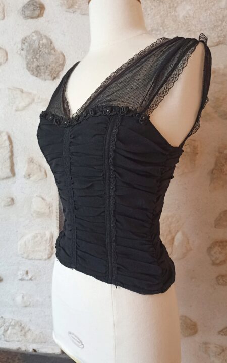 French Mesh Bustier