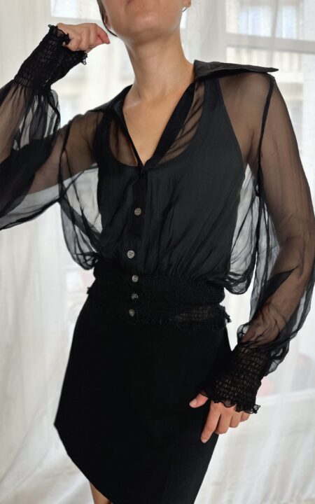 Dolce & Gabbana 2001 S/S Silk Sheer Blouse