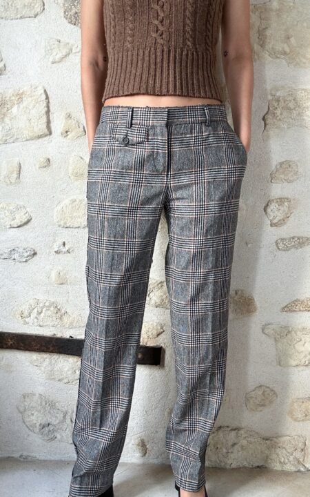 Dolce & Gabbana Wool Plaid Pants