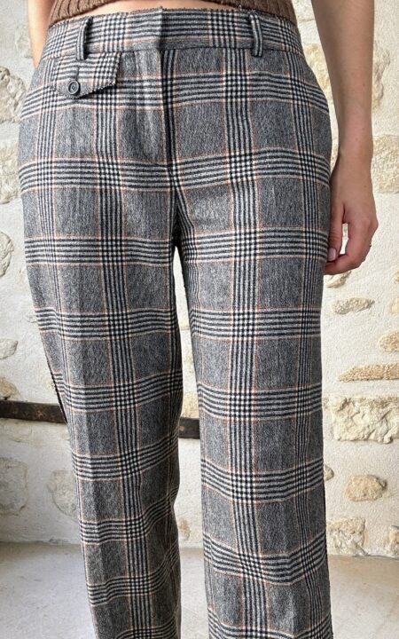 Dolce & Gabbana Wool Plaid Pants