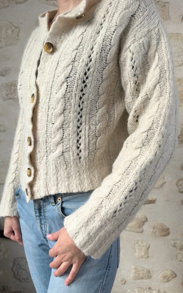 Cable Knit Fisherman Cardigan