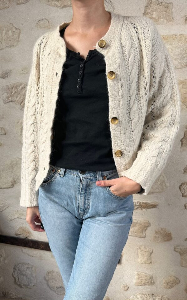 Cable Knit Fisherman Cardigan
