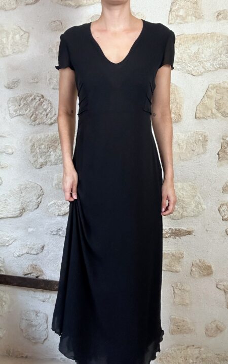 Armani Silk Backless Evening Dress