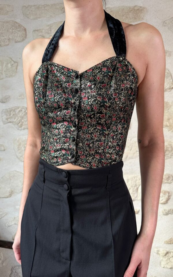 Lurex 90’s Corset Bustier