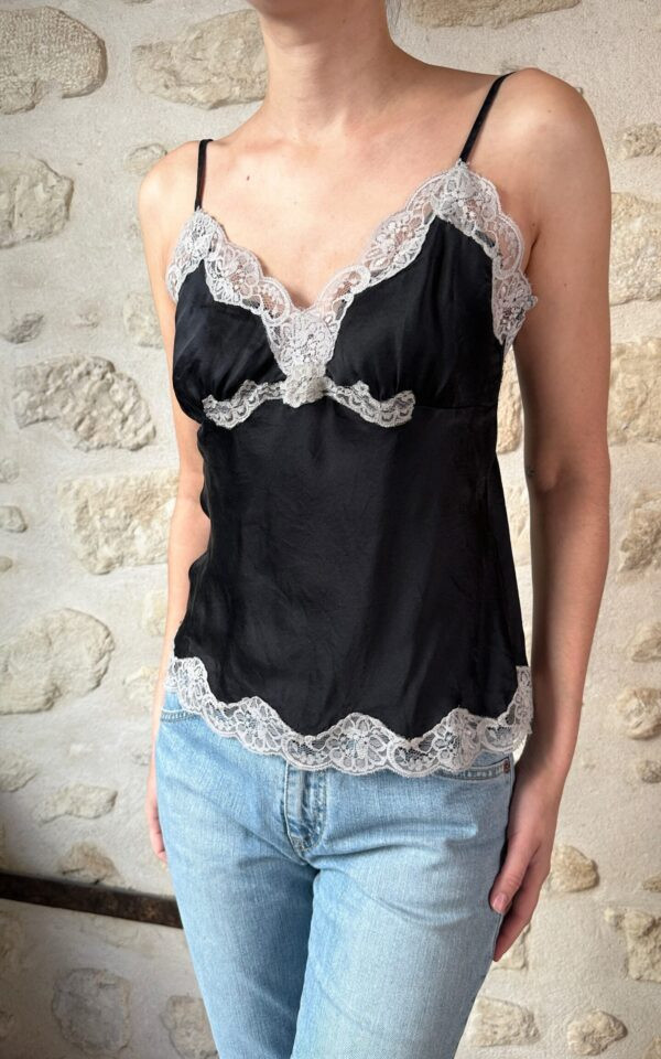 Silk Black Camisole