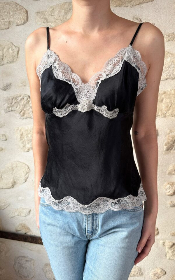 Silk Black Camisole
