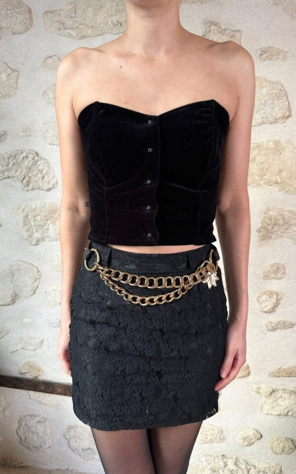 Vintage Velvet Bustier