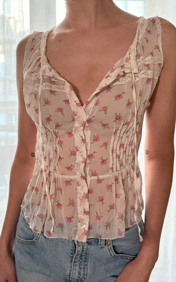 Dolce & Gabbana Silk Floral Blouse