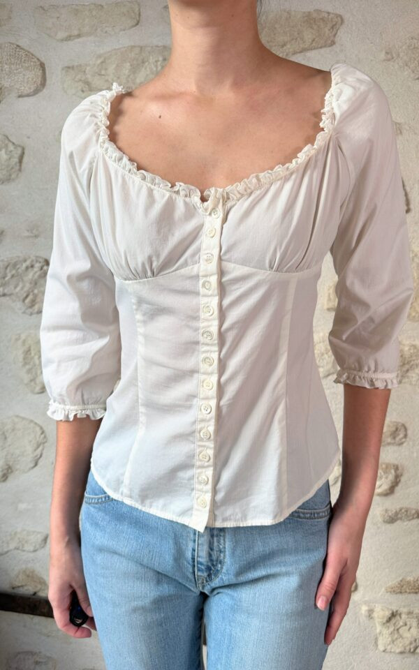 Moschino Milkmaid Blouse