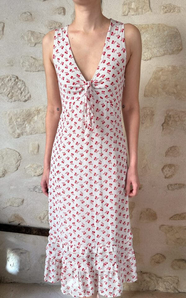 Vintage Maje Cherry Print Dress