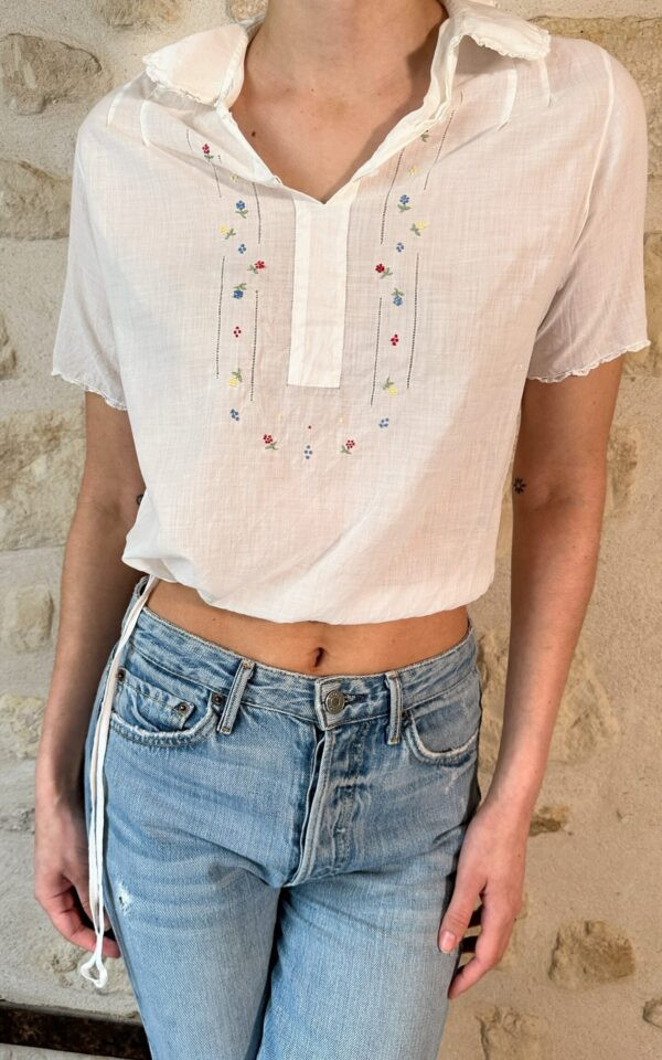 Boho Folk Floral Top