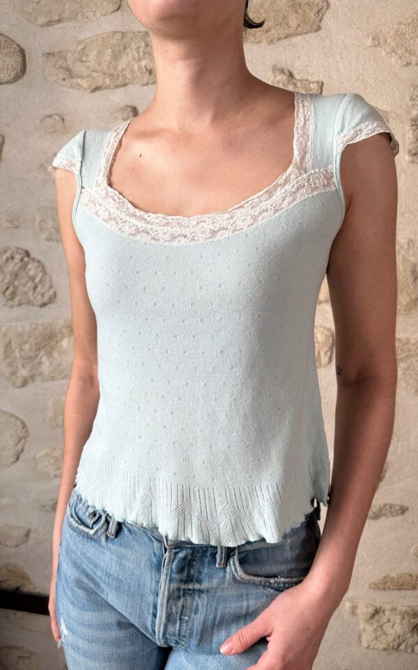 Pointelle Baby Tee