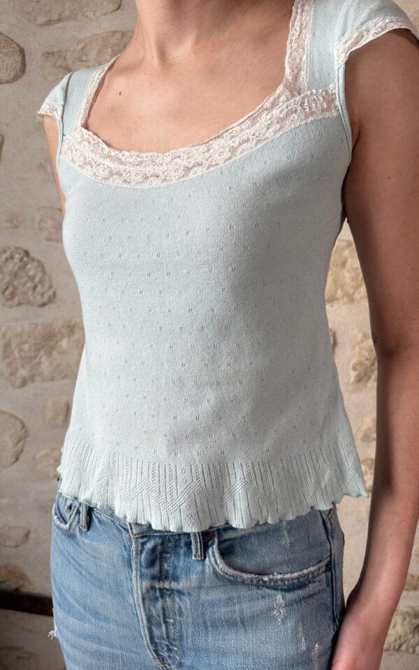 Pointelle Baby Tee