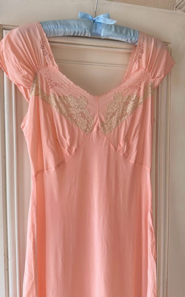 Princess Pink Vintage Silk Nightgown