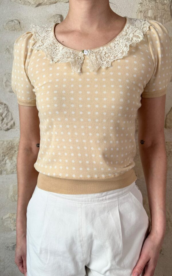 Vintage Blumarine Polka Dot Top