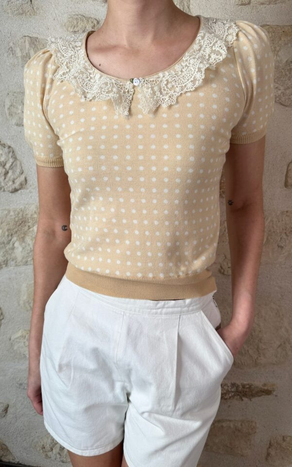 Vintage Blumarine Polka Dot Top