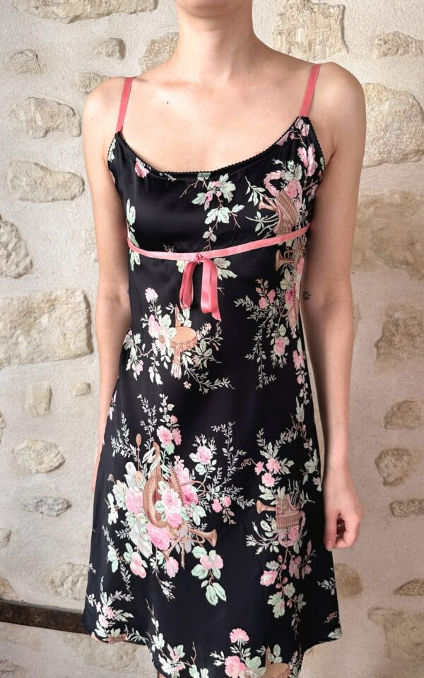 Vintage Blumarine Silk Floral Slip Dress