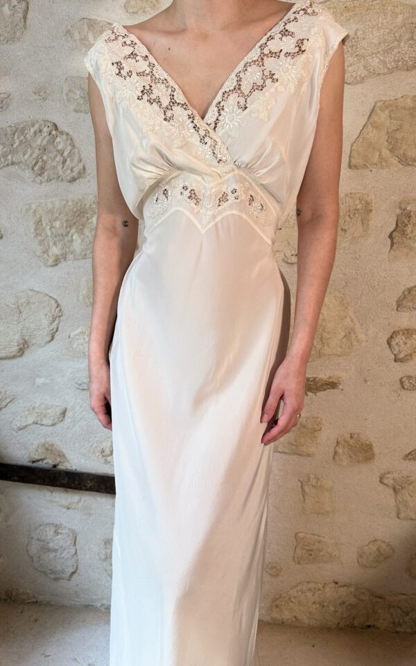 Vintage Bridal Silk Dress