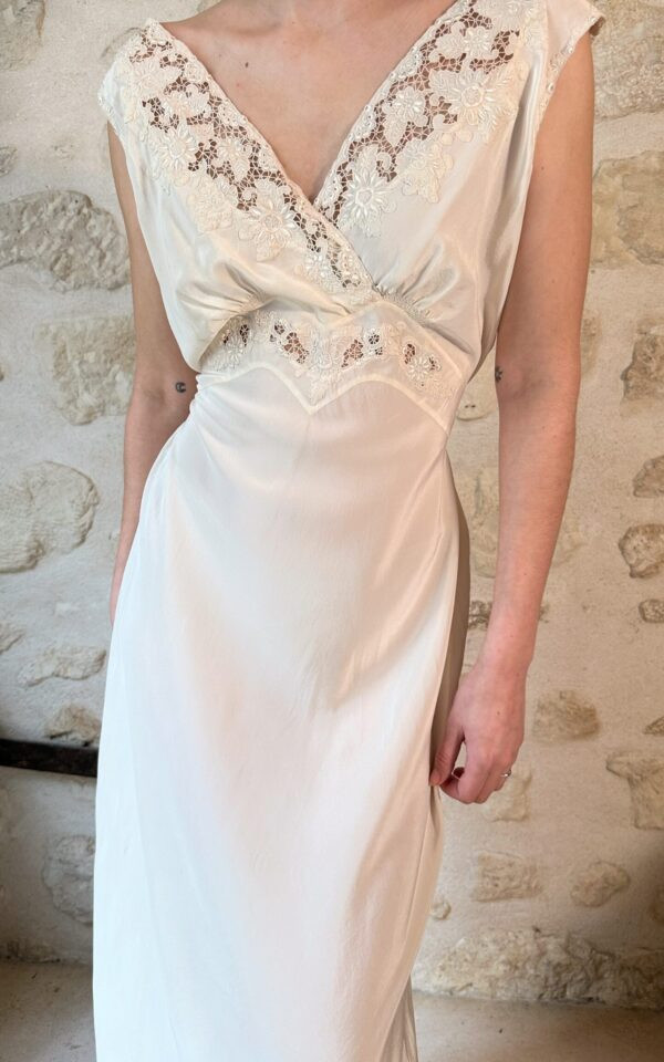 Vintage Bridal Silk Dress