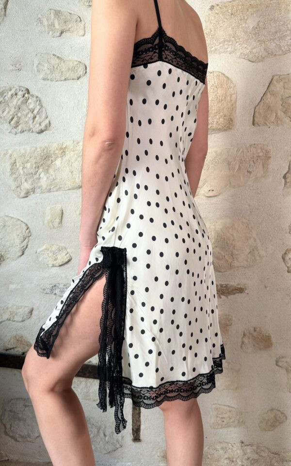 Vintage Italian Polka Dot Slip Dress