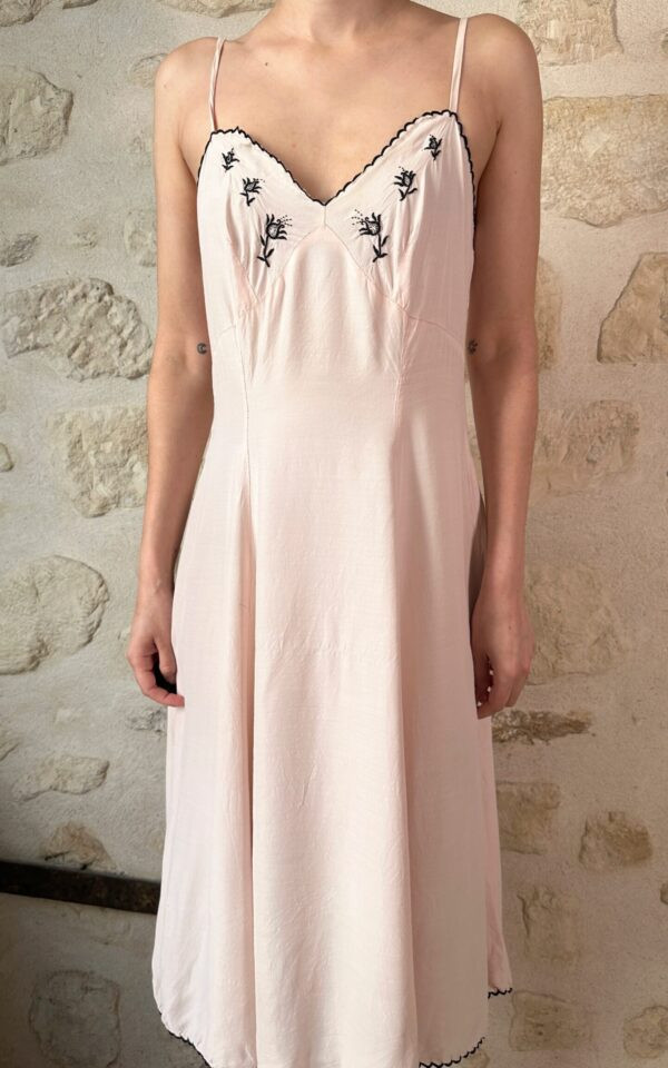 Vintage Princess Pink Slip Dress