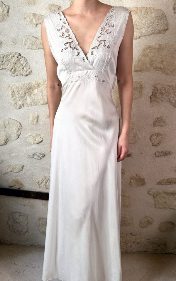 Vintage Silk Bridal Slip Dress